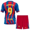 Levné FC Barcelona Lewandowski 9 Dětské Čtvrtý Fotbalové dresy 2025-26 Krátký Rukáv