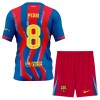Levné FC Barcelona Pedri 8 Dětské Čtvrtý Fotbalové dresy 2025-26 Krátký Rukáv