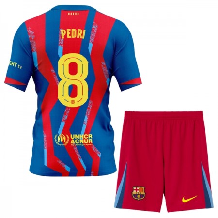 Levné FC Barcelona Pedri 8 Dětské Čtvrtý Fotbalové dresy 2025-26 Krátký Rukáv