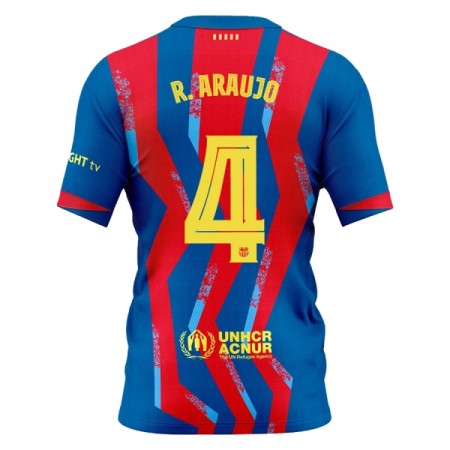 Levné FC Barcelona R. Araujo 4 Čtvrtý Fotbalové dresy 2025-26 Krátký Rukáv