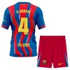 Levné FC Barcelona R. Araujo 4 Dětské Čtvrtý Fotbalové dresy 2025-26 Krátký Rukáv