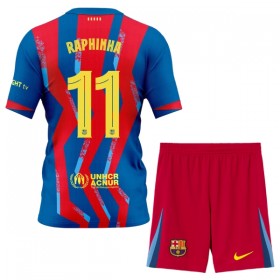 Levné FC Barcelona Raphinha 11 Dětské Čtvrtý Fotbalové dresy 2025-26 Krátký Rukáv