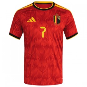 Levné Belgie De Bruyne 7 Dětské Domácí Fotbalové dresy MS 2026 Krátký Rukáv