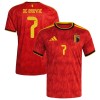 Levné Belgie De Bruyne 7 Domácí Fotbalové dresy MS 2026 Krátký Rukáv