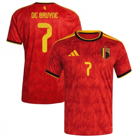 Levné Belgie De Bruyne 7 Domácí Fotbalové dresy MS 2026 Krátký Rukáv