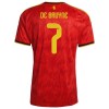 Levné Belgie De Bruyne 7 Domácí Fotbalové dresy MS 2026 Krátký Rukáv
