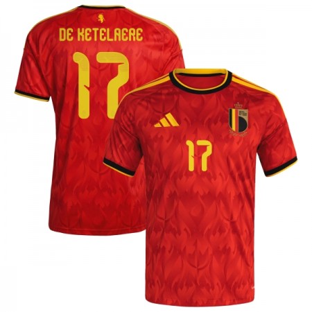 Levné Belgie De Ketelaere 17 Domácí Fotbalové dresy MS 2026 Krátký Rukáv