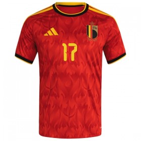 Levné Belgie De Ketelaere 17 Domácí Fotbalové dresy MS 2026 Krátký Rukáv