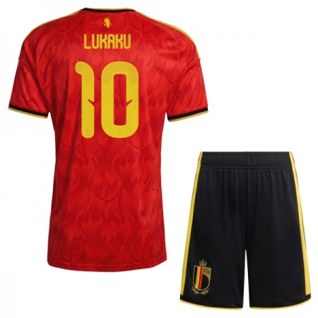 Levné Belgie Lukaku 10 Dětské Domácí Fotbalové dresy MS 2026 Krátký Rukáv