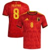 Levné Belgie Tielemans 8 Domácí Fotbalové dresy MS 2026 Krátký Rukáv