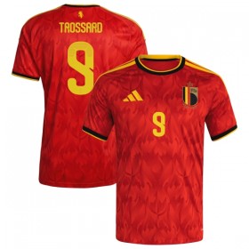 Levné Belgie Trossard 9 Domácí Fotbalové dresy MS 2026 Krátký Rukáv