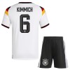 Levné Německo Kimmich 6 Dětské Domácí Fotbalové dresy MS 2026 Krátký Rukáv