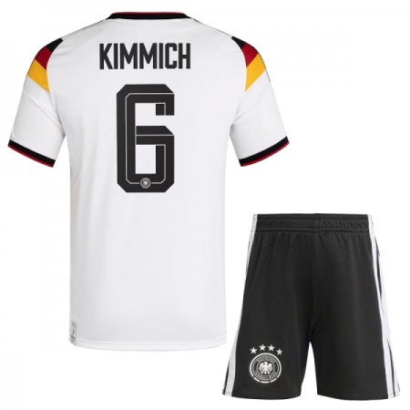 Levné Německo Kimmich 6 Dětské Domácí Fotbalové dresy MS 2026 Krátký Rukáv