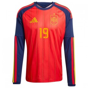 Levné Španělsko Lamine Yamal 19 Domácí Fotbalové dresy MS 2026 Dlouhý Rukáv