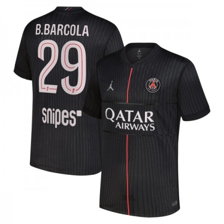 Levné Paris Saint-Germain B. Barcola 29 Jordan Čtvrtý Fotbalové dresy 2025-26 Krátký Rukáv