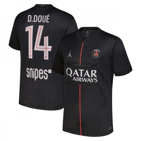 Levné Paris Saint-Germain D. Doue 14 Jordan Čtvrtý Fotbalové dresy 2025-26 Krátký Rukáv