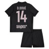 Levné Paris Saint-Germain D. Doue 14 Jordan Dětské Čtvrtý Fotbalové dresy 2025-26 Krátký Rukáv