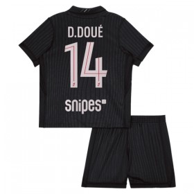 Levné Paris Saint-Germain D. Doue 14 Jordan Dětské Čtvrtý Fotbalové dresy 2025-26 Krátký Rukáv