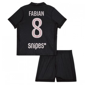 Levné Paris Saint-Germain Fabian 8 Jordan Dětské Čtvrtý Fotbalové dresy 2025-26 Krátký Rukáv