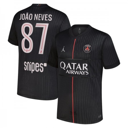 Levné Paris Saint-Germain Joao Neves 87 Jordan Čtvrtý Fotbalové dresy 2025-26 Krátký Rukáv