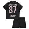 Levné Paris Saint-Germain Joao Neves 87 Jordan Dětské Čtvrtý Fotbalové dresy 2025-26 Krátký Rukáv