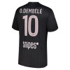 Levné Paris Saint-Germain O. Dembele 10 Jordan Čtvrtý Fotbalové dresy 2025-26 Krátký Rukáv