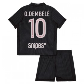 Levné Paris Saint-Germain O. Dembele 10 Jordan Dětské Čtvrtý Fotbalové dresy 2025-26 Krátký Rukáv