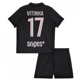 Levné Paris Saint-Germain Vitinha 17 Jordan Dětské Čtvrtý Fotbalové dresy 2025-26 Krátký Rukáv