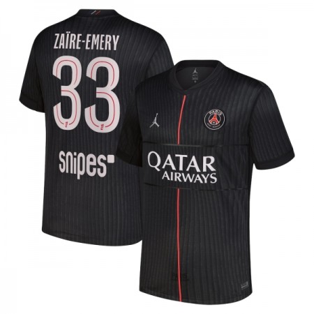 Levné Paris Saint-Germain Zaire-Emery 33 Jordan Čtvrtý Fotbalové dresy 2025-26 Krátký Rukáv