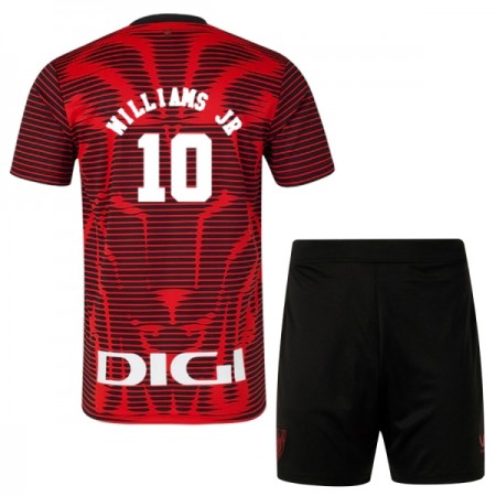 Levné Athletic Bilbao Williams JR 10 Dětské Čtvrtý Fotbalové dresy 2025-26 Krátký Rukáv