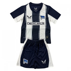 Levné Hertha BSC Dětské Domácí Fotbalové dresy 2025-26 Krátký Rukáv