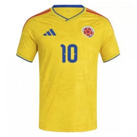 Levné Kolumbie James 10 Domácí Fotbalové dresy MS 2026 Krátký Rukáv