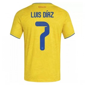 Levné Kolumbie Luis Diaz 7 Domácí Fotbalové dresy MS 2026 Krátký Rukáv
