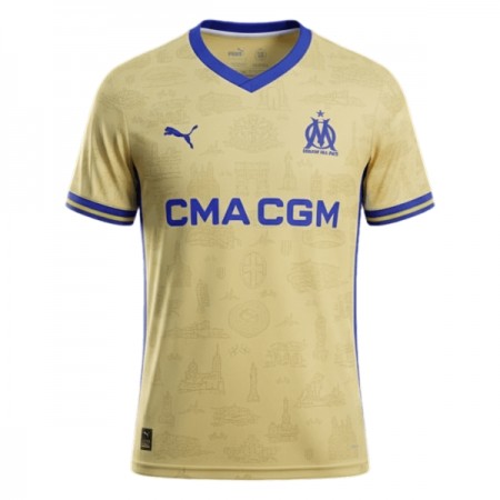 Levné Olympique de Marseille Čtvrtý Fotbalové dresy 2025-26 Krátký Rukáv