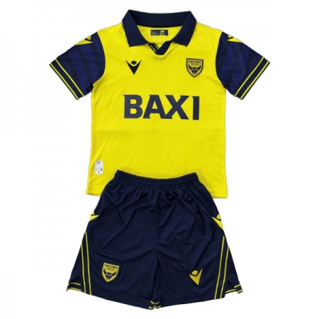 Levné Oxford United Dětské Domácí Fotbalové dresy 2025-26 Krátký Rukáv