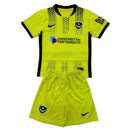 Levné Portsmouth Dětské Alternativní Fotbalové dresy 2025-26 Krátký Rukáv