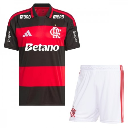 Levné Flamengo Dětské Domácí Fotbalové dresy 2026-27 Krátký Rukáv