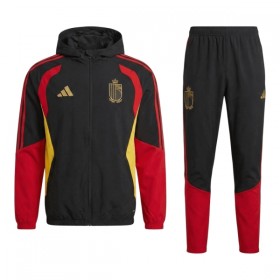 Belgie Tréninkový Bunda Kapucí Černá 2026-27