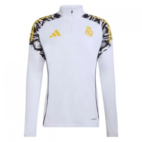 Real Madrid Tréninkový Mikina Čtvrt Zip Bílá 2026-27