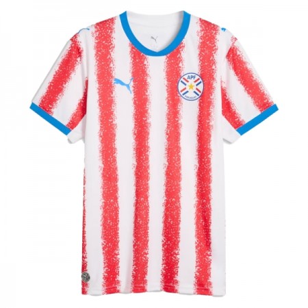 Levné Paraguay Domácí Fotbalové dresy MS 2026 Krátký Rukáv