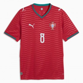 Levné Portugalsko B. Fernandes 8 Domácí Fotbalové dresy MS 2026 Krátký Rukáv