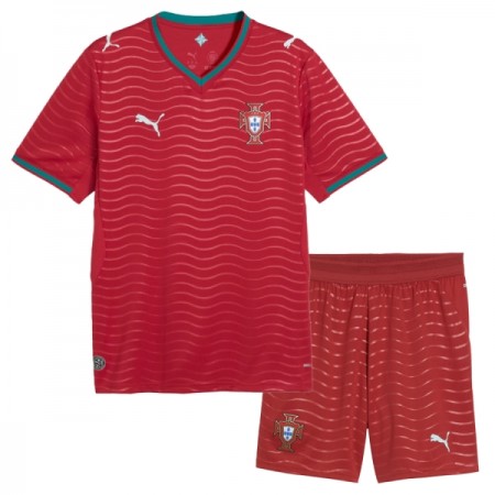Levné Portugalsko Dětské Domácí Fotbalové dresy MS 2026 Krátký Rukáv