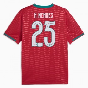 Levné Portugalsko Nuno Mendes 25 Domácí Fotbalové dresy MS 2026 Krátký Rukáv