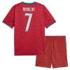 Levné Portugalsko Ronaldo 7 Dětské Domácí Fotbalové dresy MS 2026 Krátký Rukáv