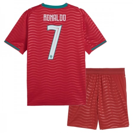 Levné Portugalsko Ronaldo 7 Dětské Domácí Fotbalové dresy MS 2026 Krátký Rukáv