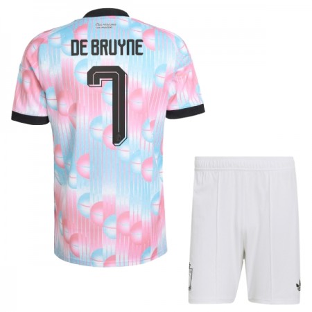 Levné Belgie De Bruyne 7 Dětské Venkovní Fotbalové dresy MS 2026 Krátký Rukáv