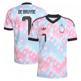 Levné Belgie De Bruyne 7 Venkovní Fotbalové dresy MS 2026 Krátký Rukáv