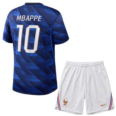 Levné Francie Mbappé 10 Dětské Domácí Fotbalové dresy MS 2026 Krátký Rukáv