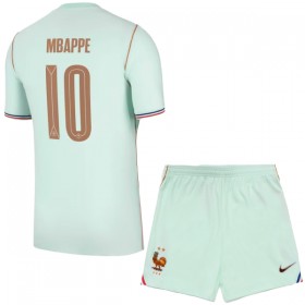 Levné Francie Mbappé 10 Dětské Venkovní Fotbalové dresy MS 2026 Krátký Rukáv