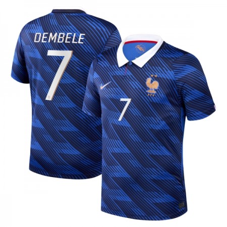 Levné Francie O. Dembele 7 Domácí Fotbalové dresy MS 2026 Krátký Rukáv